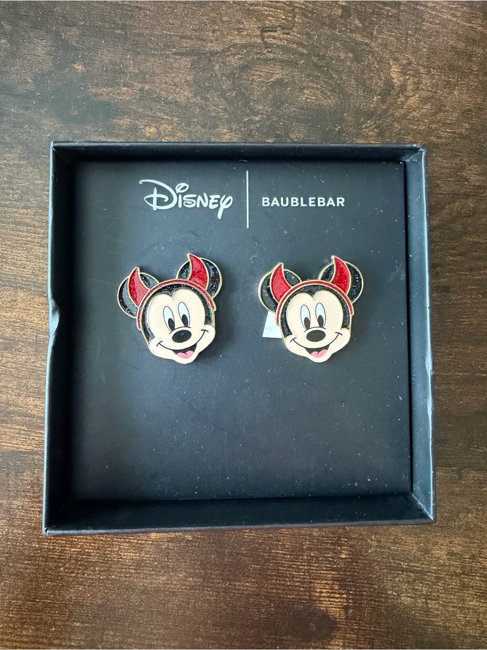 Disney x BaubleBar Colab Mickey Mouse Devil Earrings - NWT